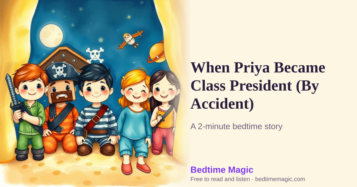 Illustration for When Priya Became Class President (By Accident)
