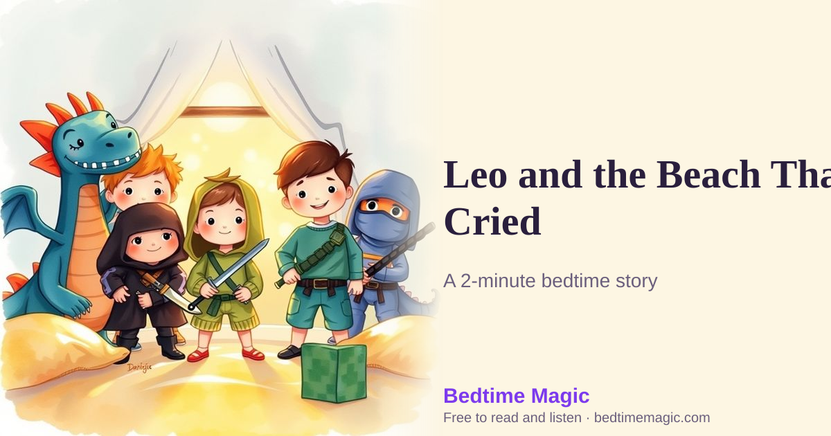 Illustration for Leo and the Beach That Cried