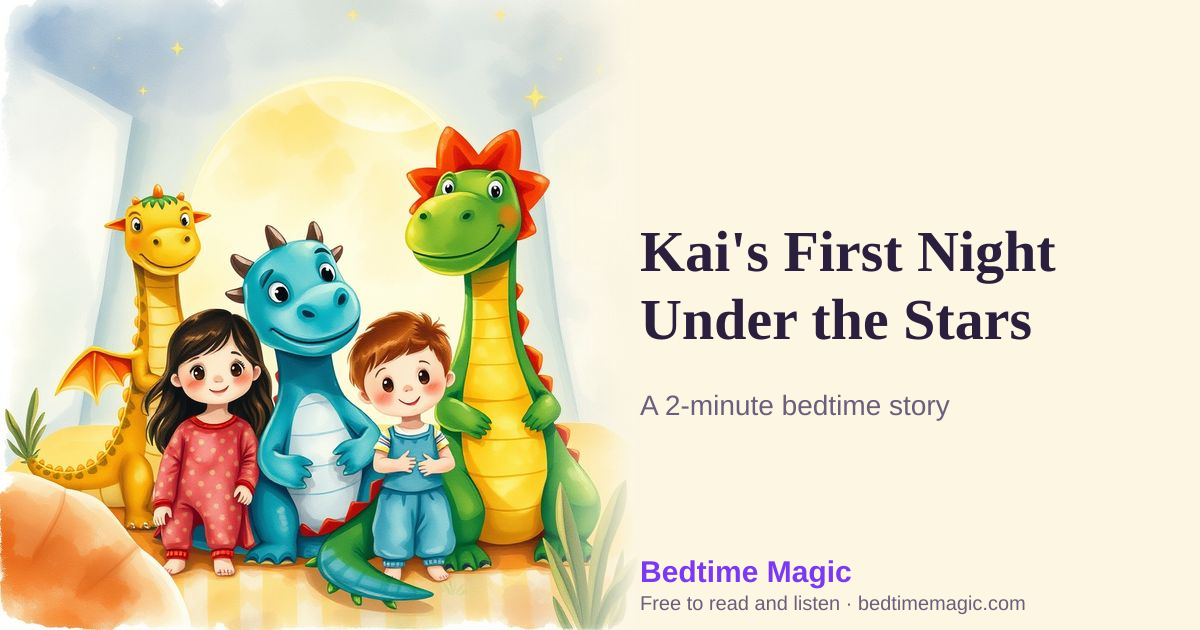 Illustration for Kai's First Night Under the Stars