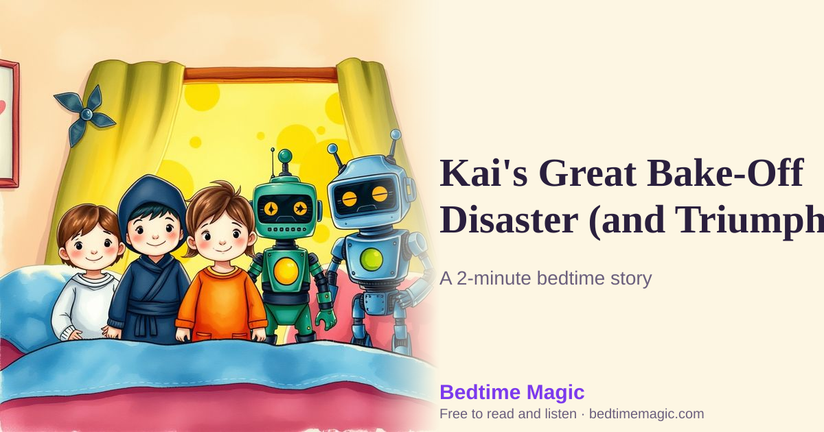 Illustration for Kai's Great Bake-Off Disaster (and Triumph)