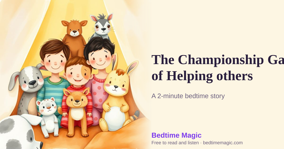 Illustration for The Championship Game of Helping others