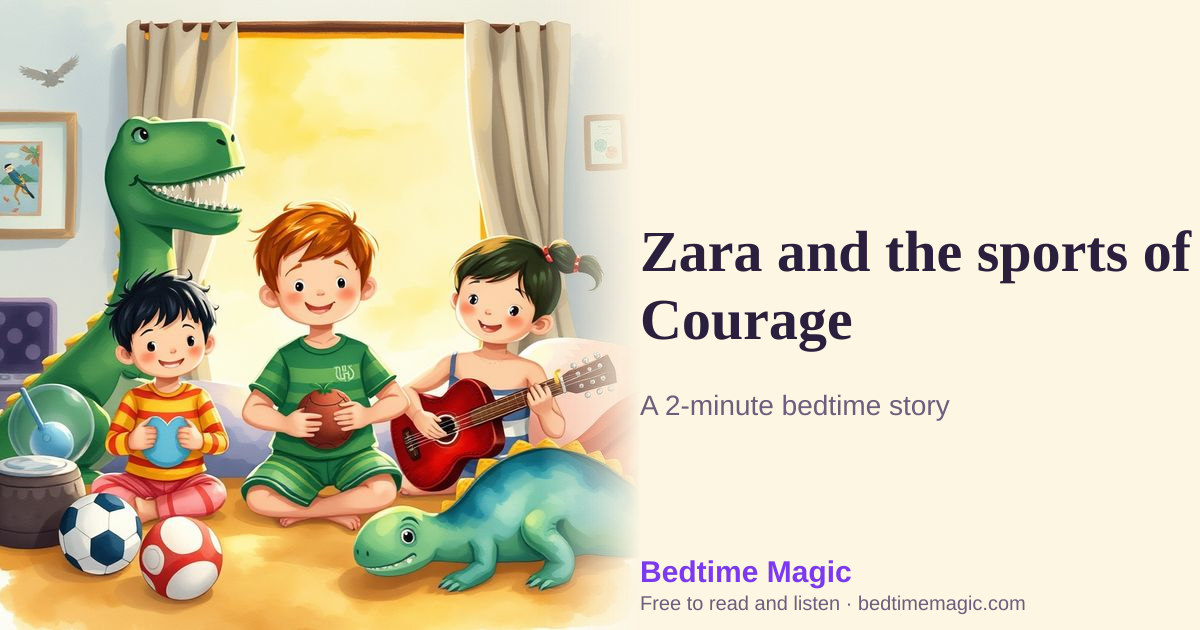 Illustration for Zara and the sports of Courage