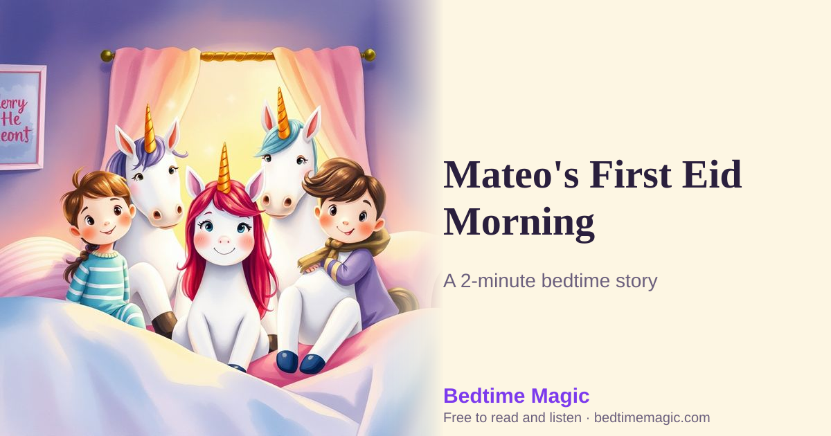 Illustration for Mateo's First Eid Morning