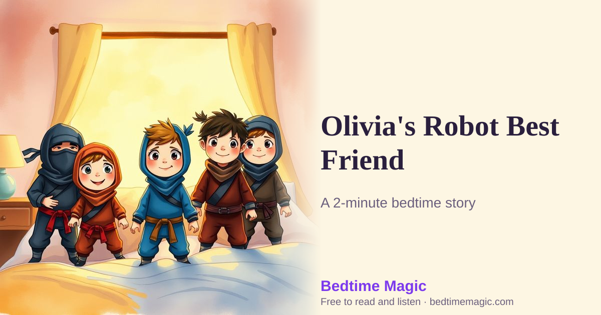 Illustration for Olivia's Robot Best Friend