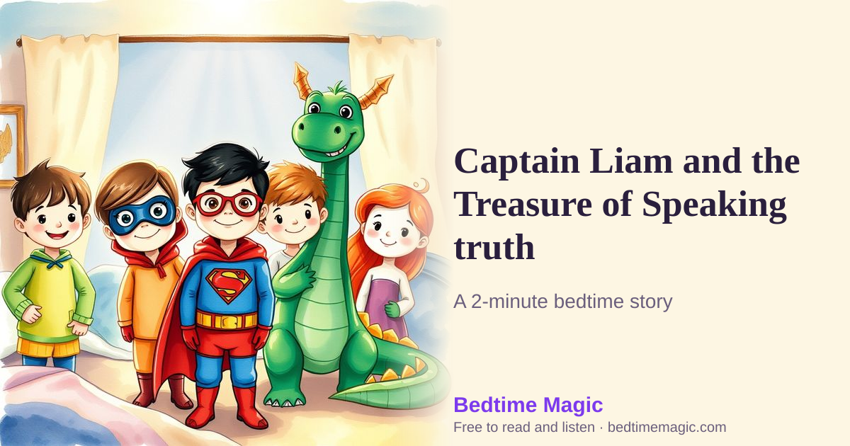 Illustration for Captain Liam and the Treasure of Speaking truth