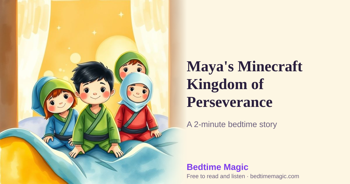 Illustration for Maya's Minecraft Kingdom of Perseverance