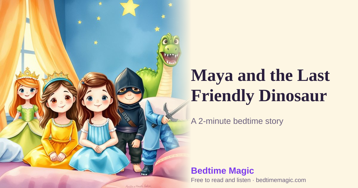 Illustration for Maya and the Last Friendly Dinosaur