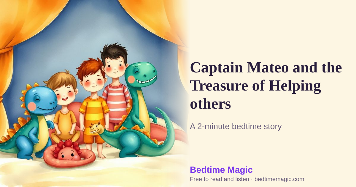 Illustration for Captain Mateo and the Treasure of Helping others
