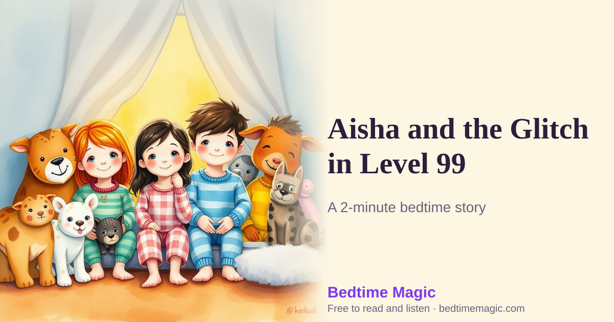 Illustration for Aisha and the Glitch in Level 99