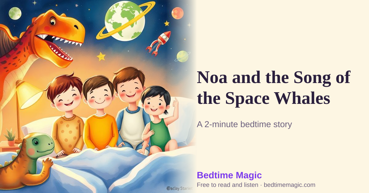 Illustration for Noa and the Song of the Space Whales