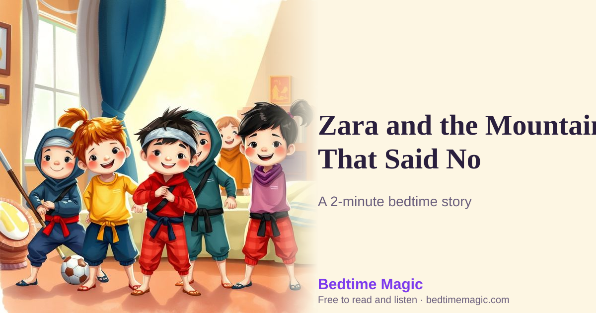 Illustration for Zara and the Mountain That Said No