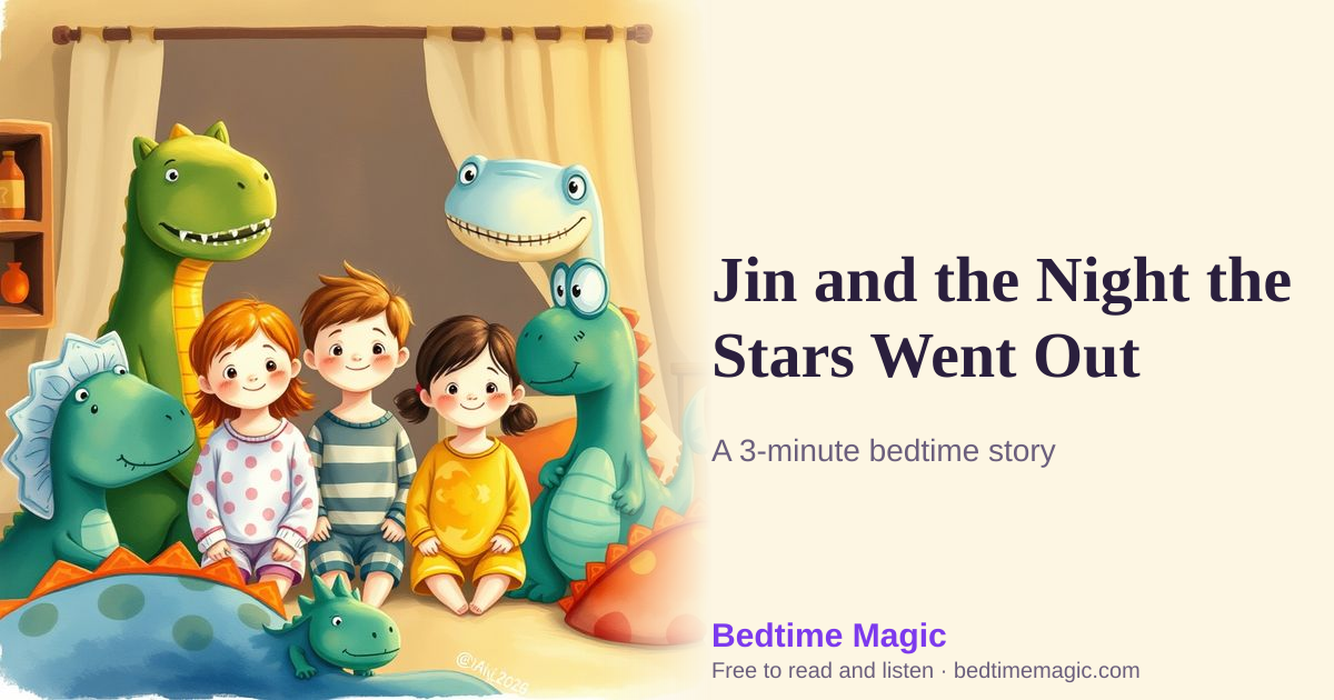 Illustration for Jin and the Night the Stars Went Out