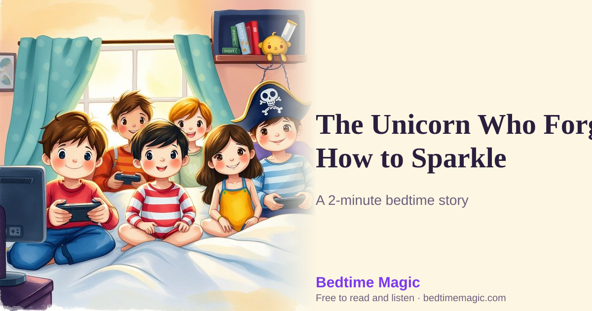 Illustration for The Unicorn Who Forgot How to Sparkle