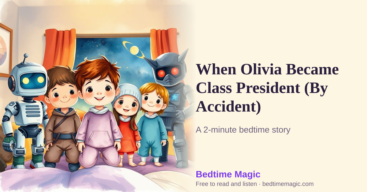 Illustration for When Olivia Became Class President (By Accident)