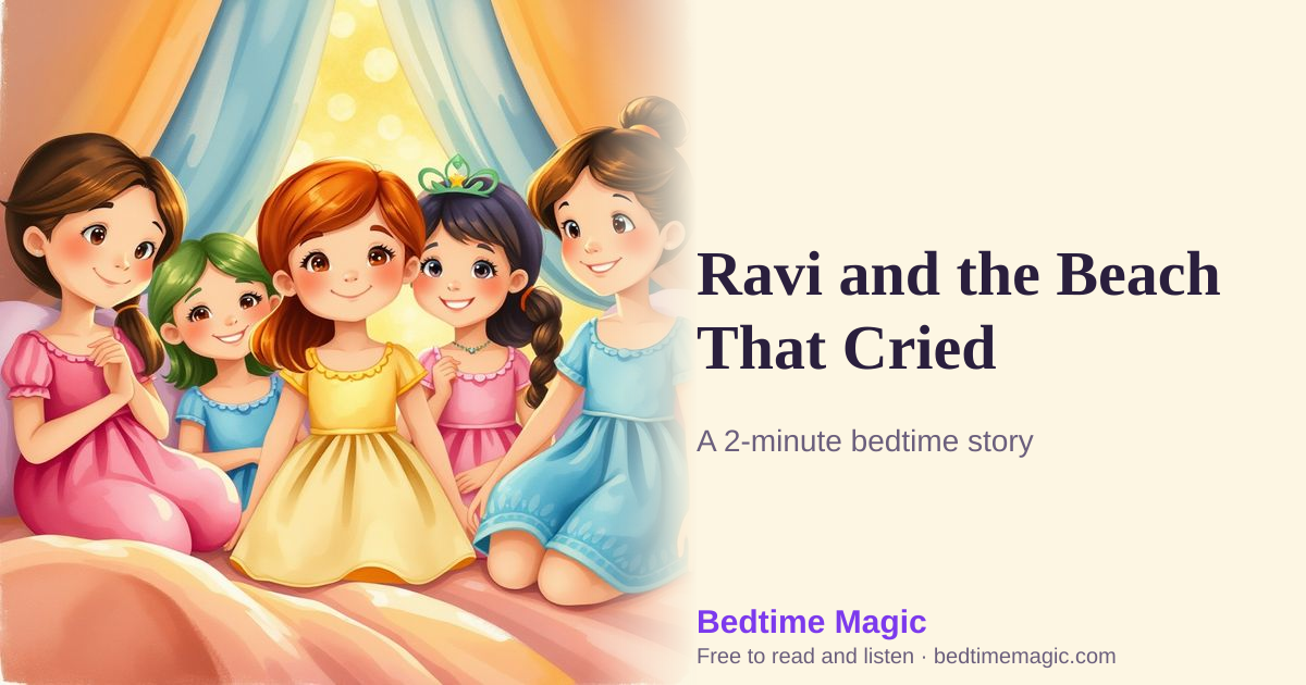 Illustration for Ravi and the Beach That Cried