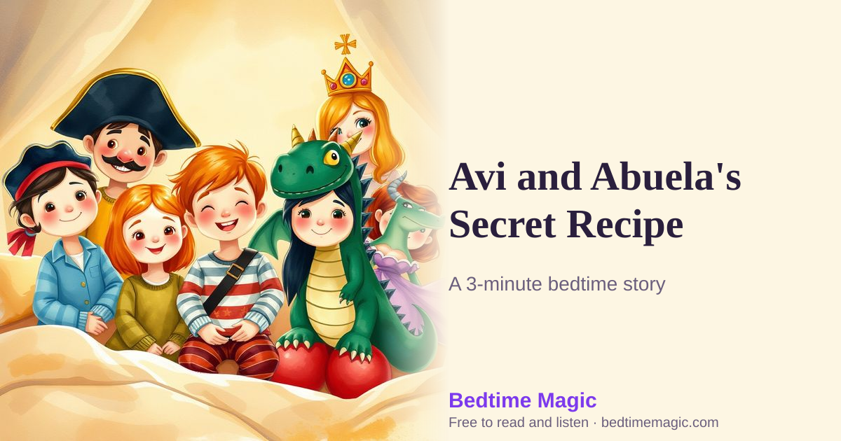 Illustration for Avi and Abuela's Secret Recipe