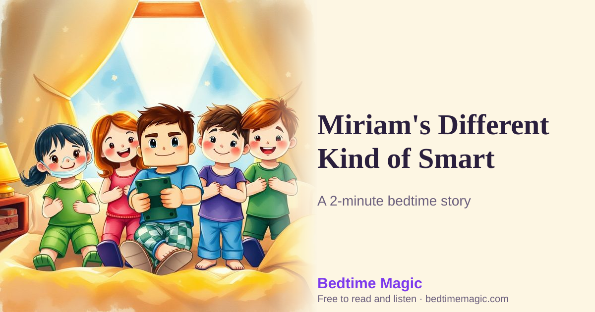 Illustration for Miriam's Different Kind of Smart