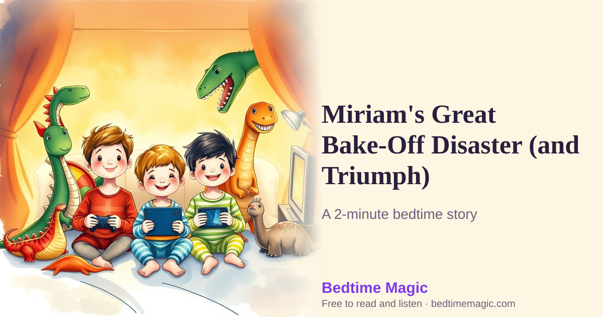Illustration for Miriam's Great Bake-Off Disaster (and Triumph)