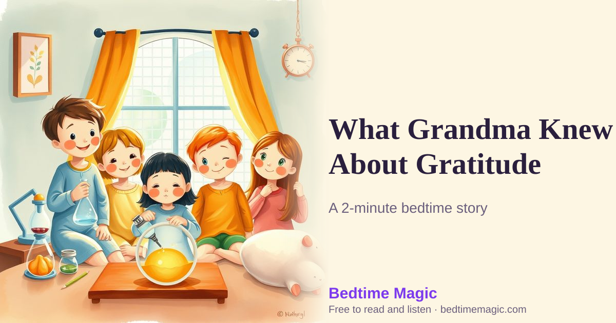 Illustration for What Grandma Knew About Gratitude