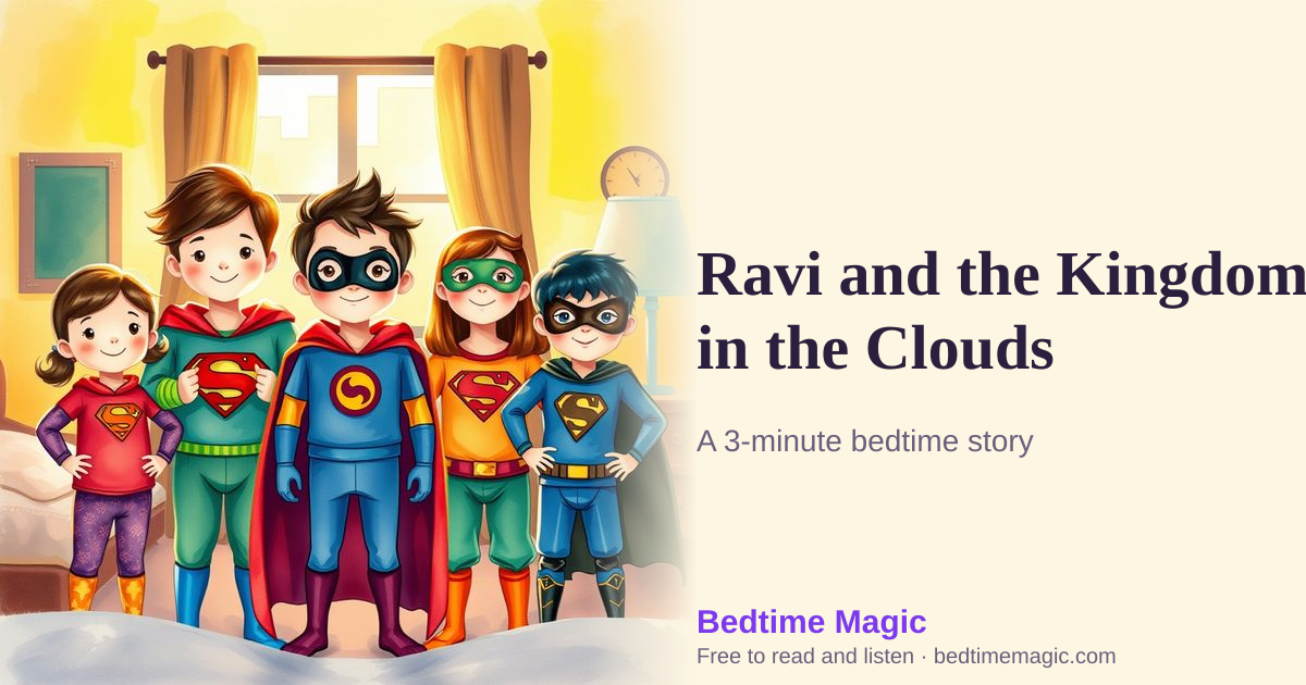 Illustration for Ravi and the Kingdom in the Clouds
