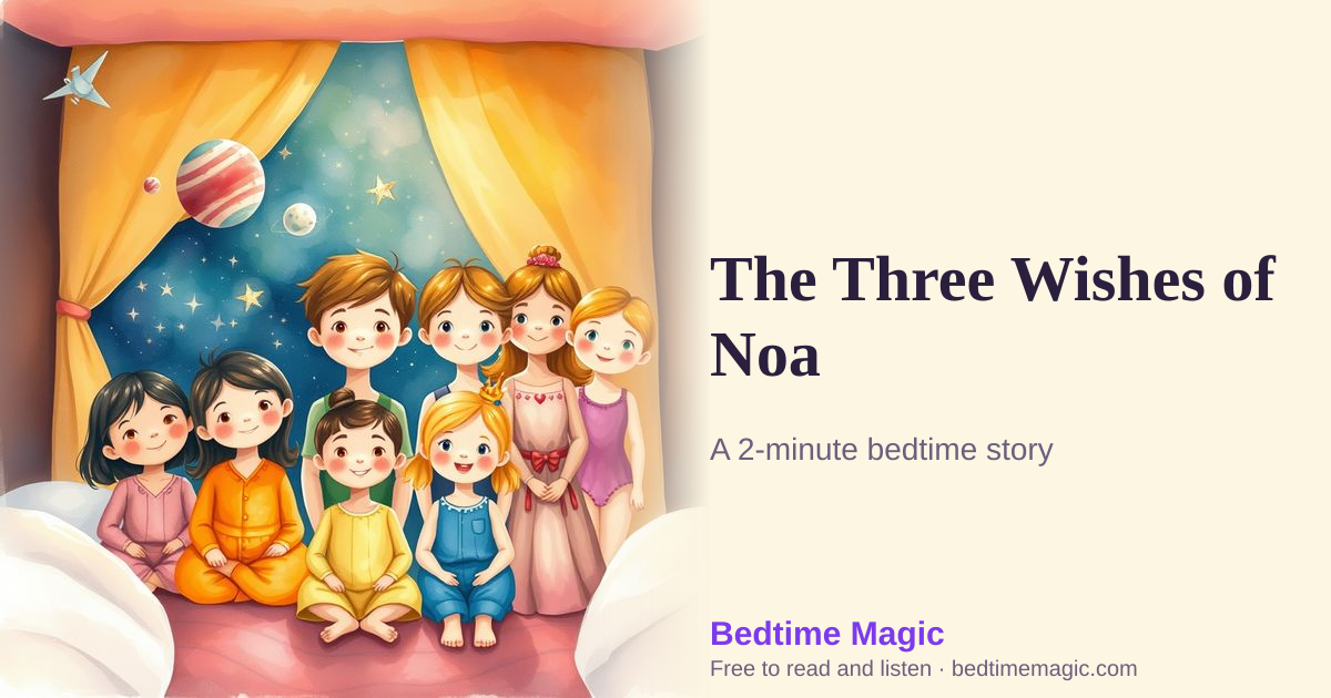 Illustration for The Three Wishes of Noa