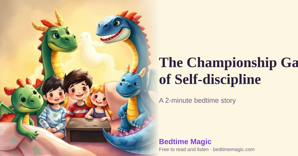 Illustration for The Championship Game of Self-discipline