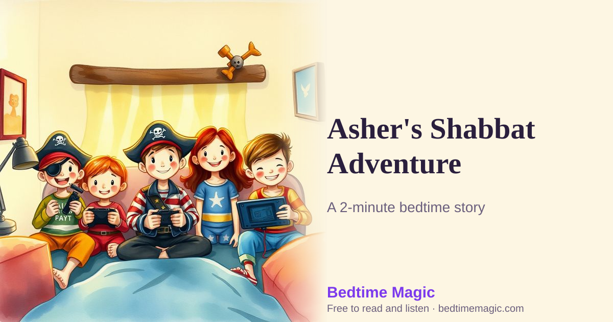 Illustration for Asher's Shabbat Adventure