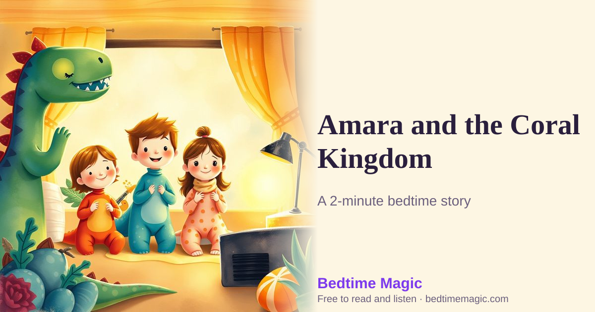 Illustration for Amara and the Coral Kingdom