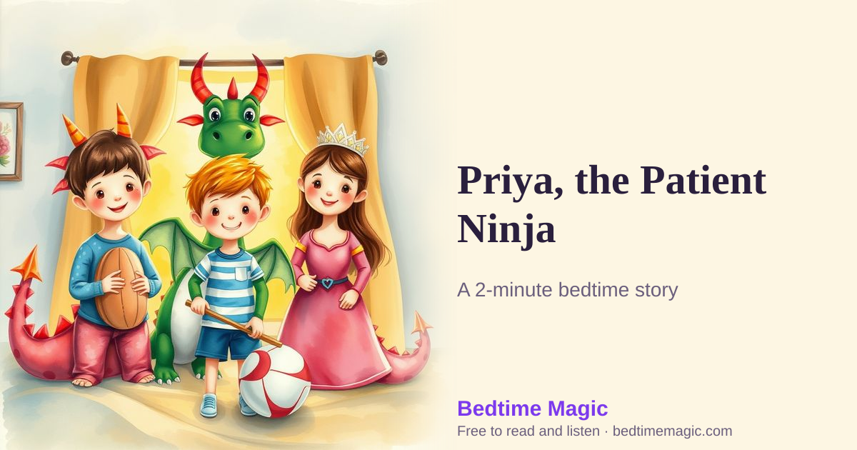 Illustration for Priya, the Patient Ninja