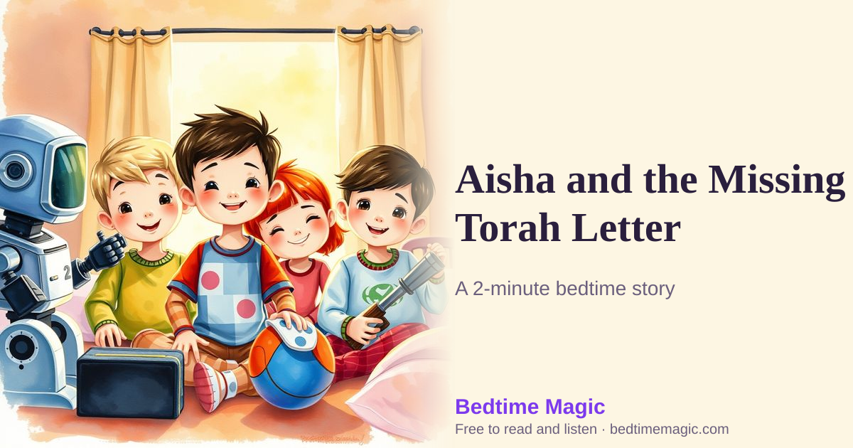 Illustration for Aisha and the Missing Torah Letter