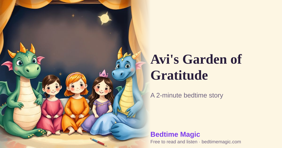 Illustration for Avi's Garden of Gratitude