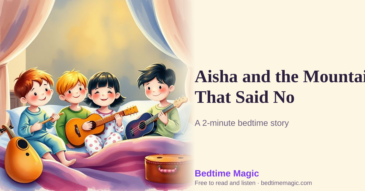 Illustration for Aisha and the Mountain That Said No