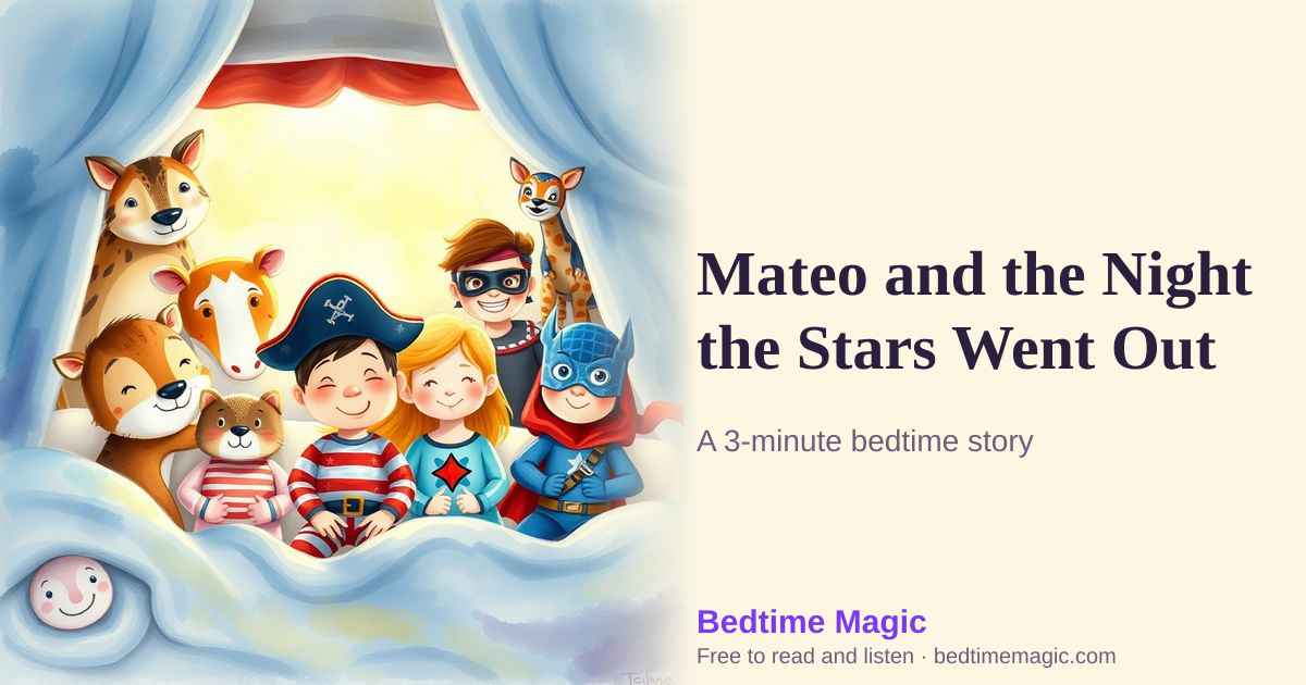 Illustration for Mateo and the Night the Stars Went Out