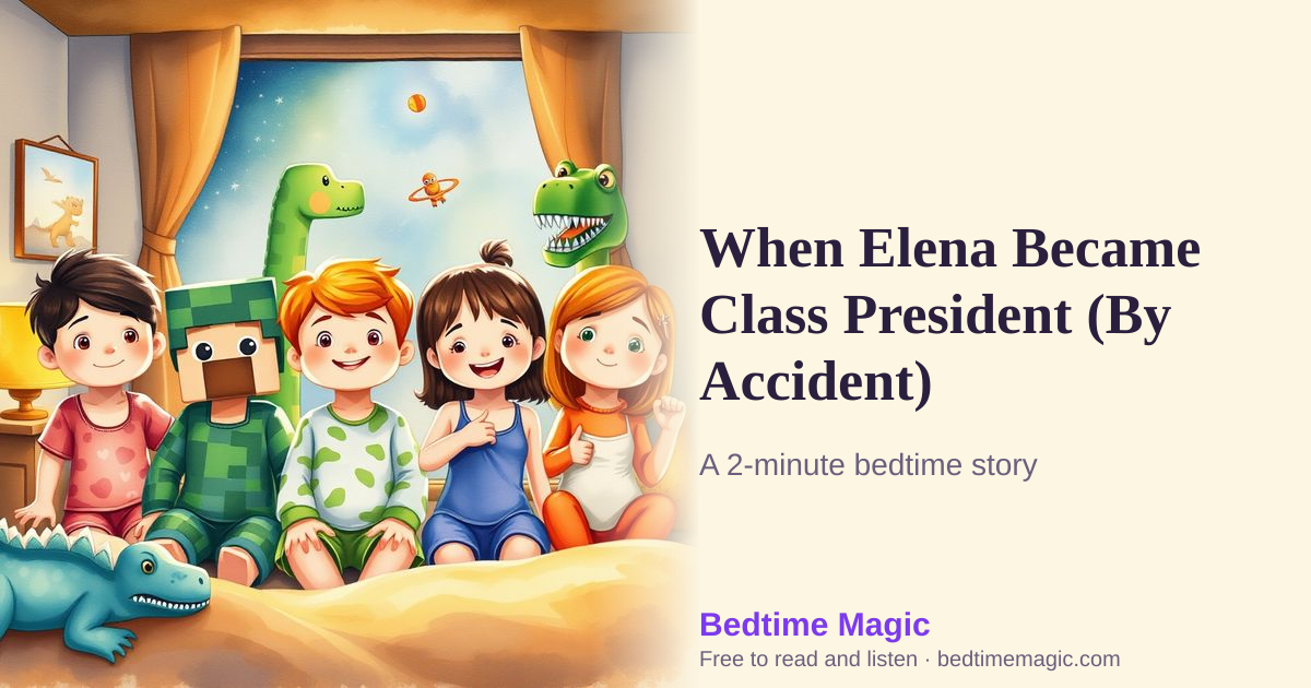 Illustration for When Elena Became Class President (By Accident)