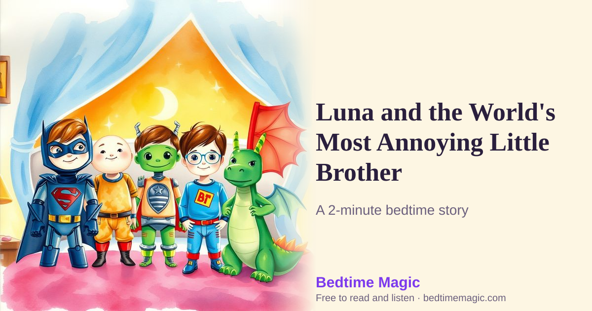 Illustration for Luna and the World's Most Annoying Little Brother