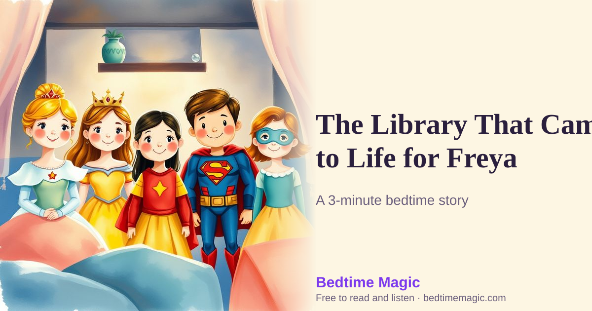 Illustration for The Library That Came to Life for Freya