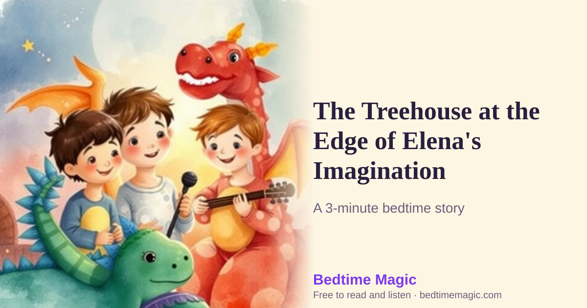 Illustration for The Treehouse at the Edge of Elena's Imagination
