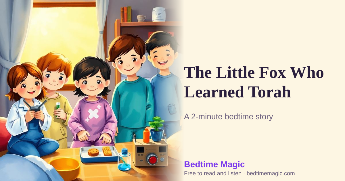 Illustration for The Little Fox Who Learned Torah