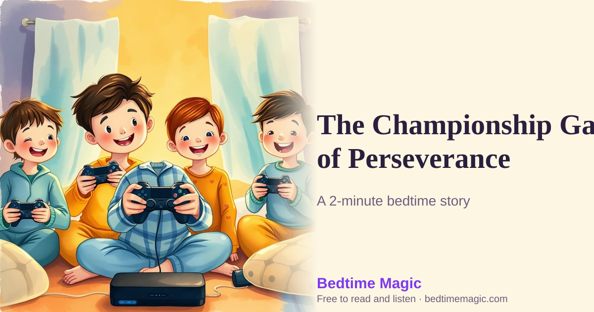 Illustration for The Championship Game of Perseverance