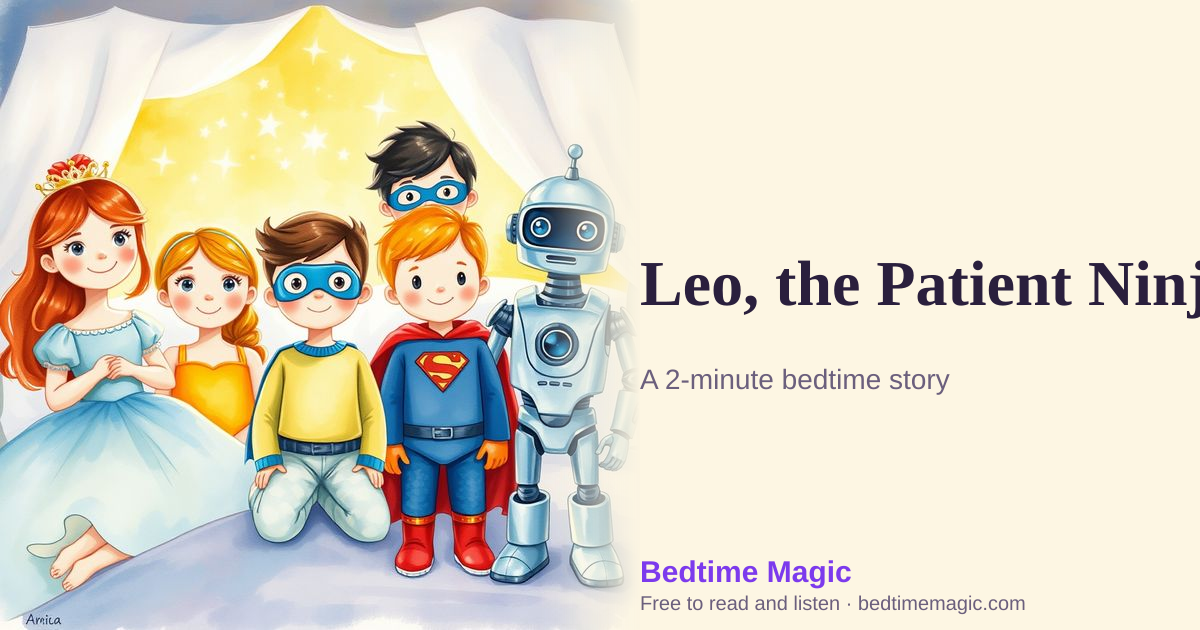 Illustration for Leo, the Patient Ninja