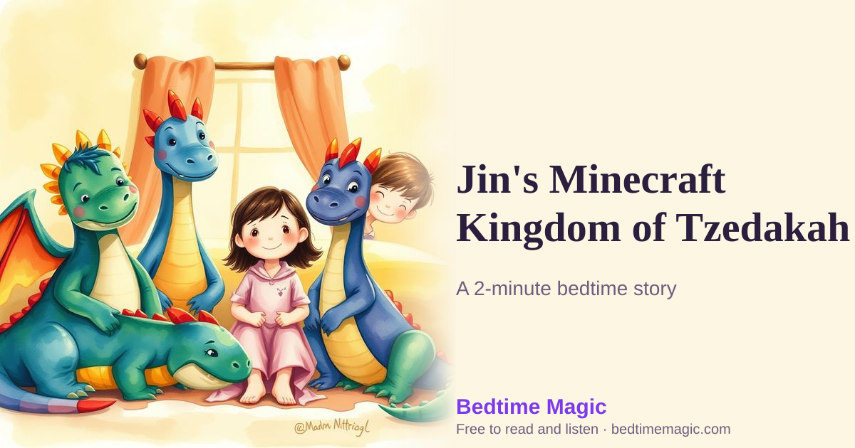 Illustration for Jin's Minecraft Kingdom of Tzedakah