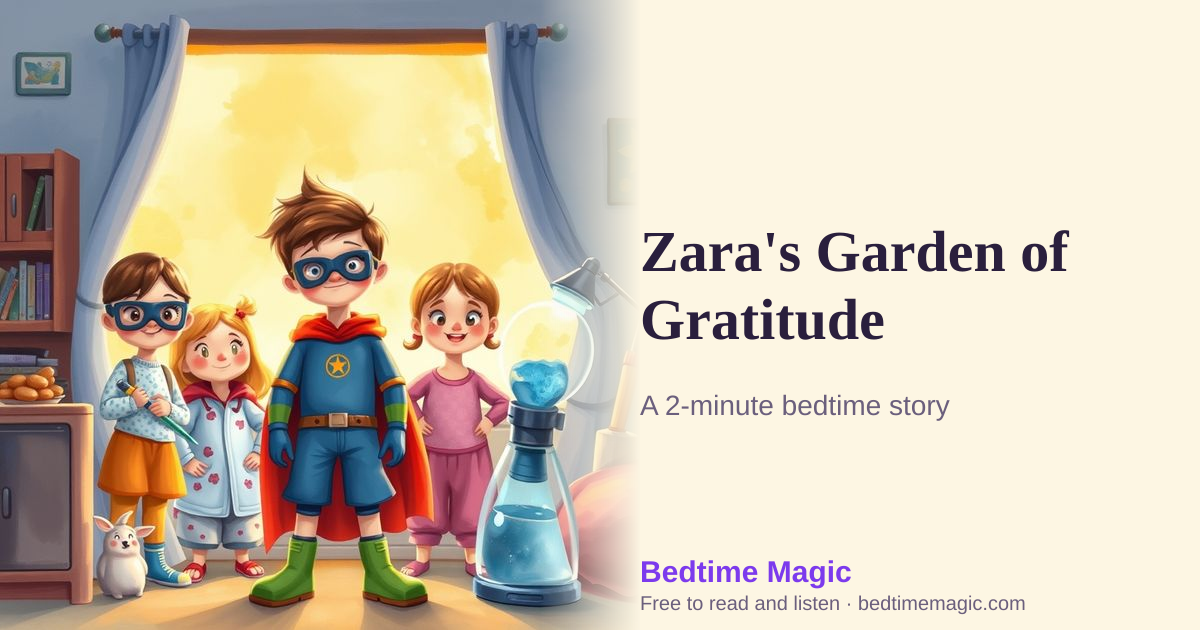Illustration for Zara's Garden of Gratitude