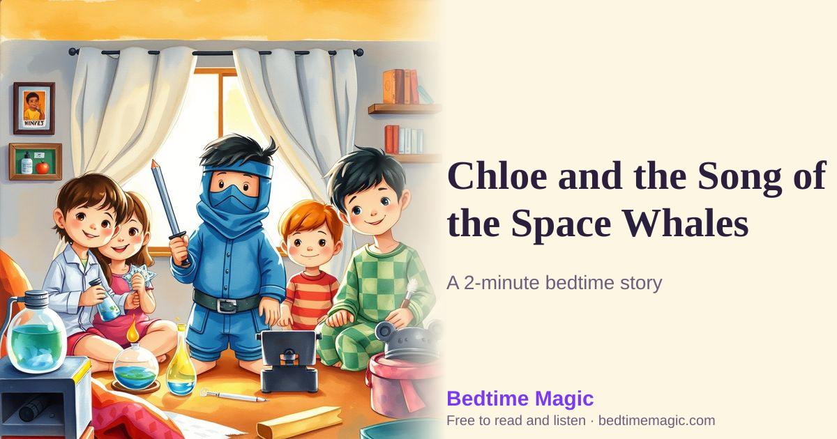 Illustration for Chloe and the Song of the Space Whales