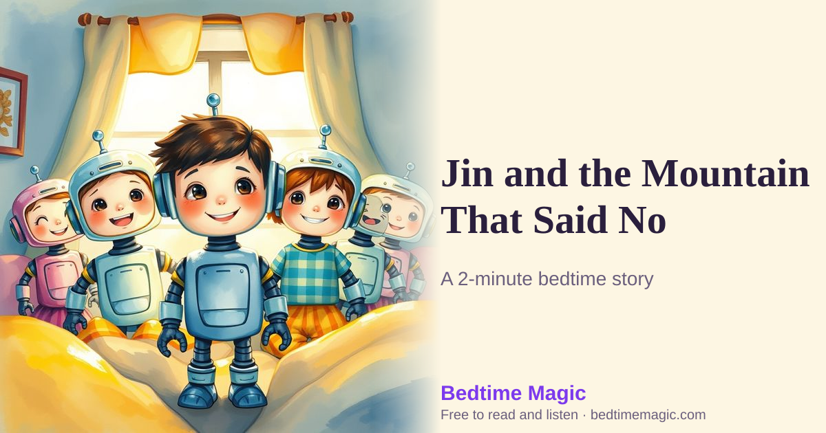 Illustration for Jin and the Mountain That Said No