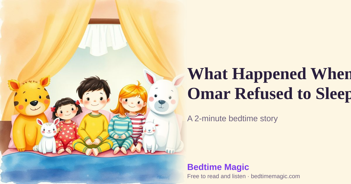 Illustration for What Happened When Omar Refused to Sleep