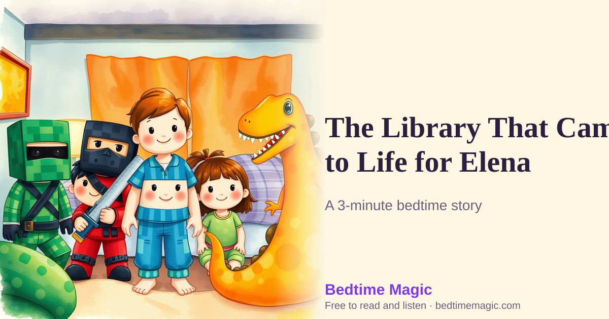 Illustration for The Library That Came to Life for Elena