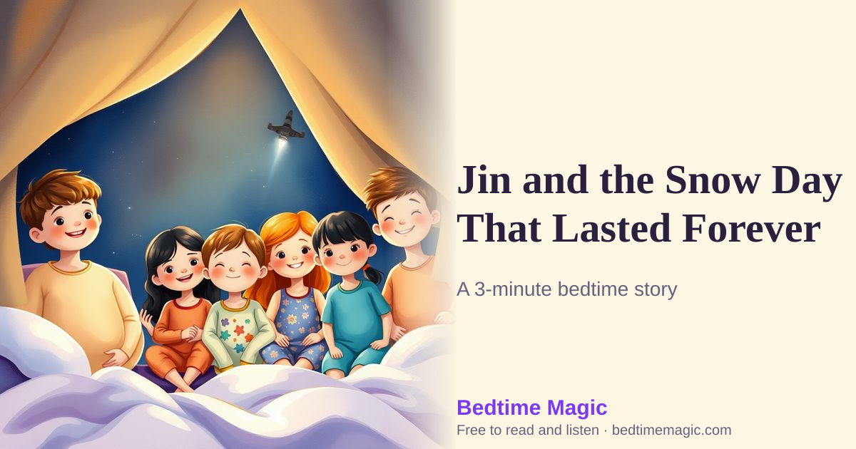 Illustration for Jin and the Snow Day That Lasted Forever