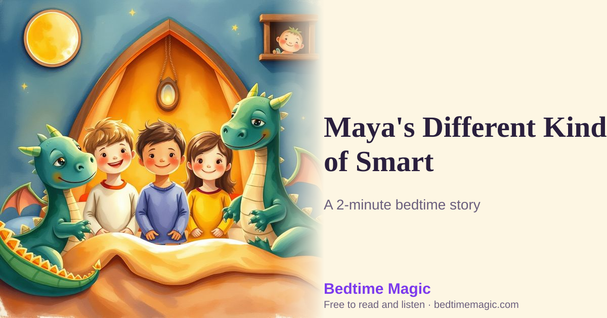 Illustration for Maya's Different Kind of Smart