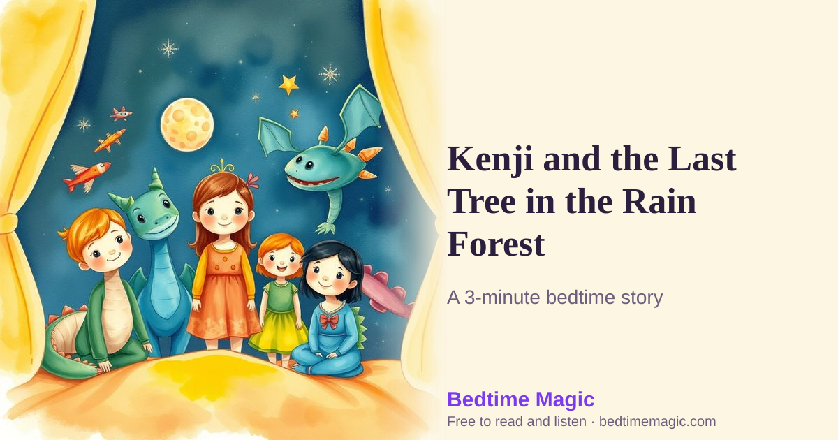 Illustration for Kenji and the Last Tree in the Rain Forest