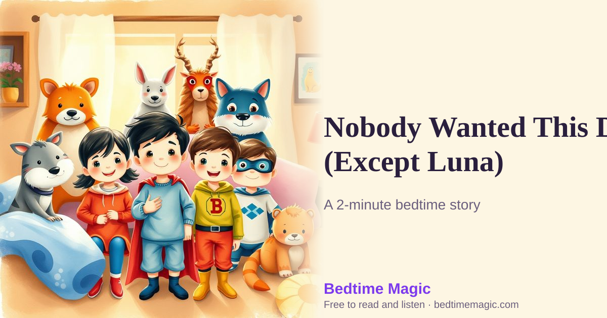 Illustration for Nobody Wanted This Dog (Except Luna)